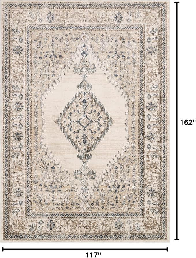 Loloi Teagan Collection TEA-02 Oatmeal/Ivory 9'-9" x 13'-6" Area Rug, Soft - Image 2