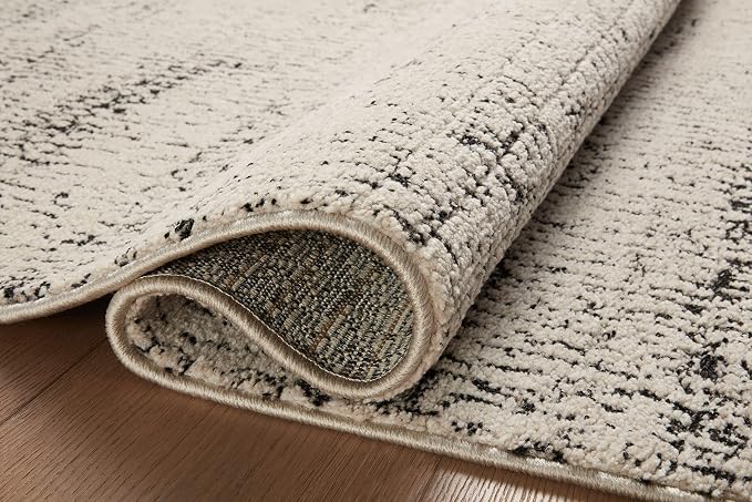 Loloi Darby Collection DAR-02 Oatmeal/Charcoal 11'-6" x 15' Area Rug - Image 5