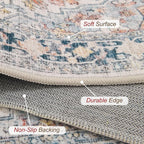 XWZO Runner Rug 2x10ft for Long Hallways, Washable Non-Slip Low Pile Area Rug - Image 4
