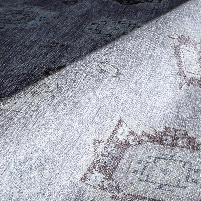 Fame Rugs Turkish Rug. Washable Vintage Oriental Antique Inspired Traditional - Image 7