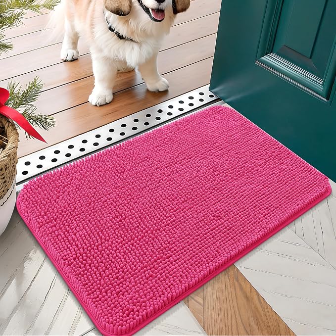OLANLY Dog Door Mat for Muddy Paws 30x17, Absorbs Moisture and Dirt, Absorbent by OLANLY