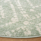 SAFAVIEH Adirondack Collection 6' Round Green/Ivory ADR131Y Modern Diamond - Image 4