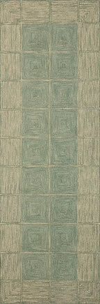 Loloi Chris Loves Julia Francis Collection FRA-02 Green/Natural 5'-0" x 7'-6" - Image 7