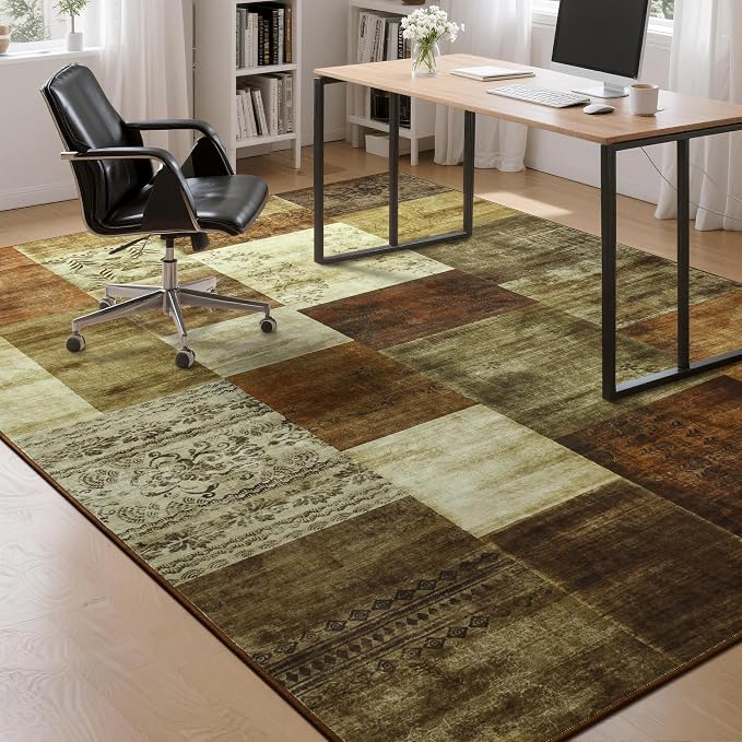 Tepook Modern Area Rug for Living Room, 6x9 Geometric Large Rugs for Bedroom - Image 4