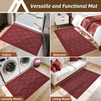 COSY HOMEER Non-Slip Door Mat 36"x60", Entryway Rugs Low Profile Absorbent Dirt - Image 7