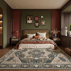 EnHomee 5x7 Area Rugs Washable for Bedroom, Boho Vintage Rugs, Foldable Area - Image 5