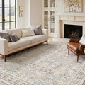 Bavni Washable Rugs 8x10-Machine Washable Rug Lightweight Low Pile, Vintage by BAVNI