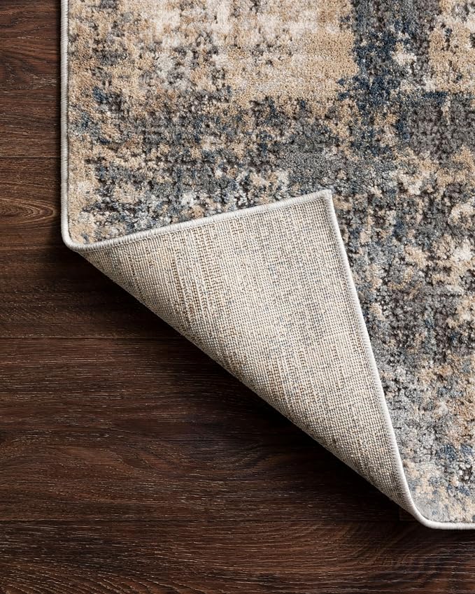 Loloi Teagan Collection TEA-08 Ivory/Mist 5'-3" x 7'-6" Area Rug, Soft Neutral - Image 9