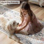 XWZO Runner Rug 2x10ft for Long Hallways, Washable Non-Slip Low Pile Area Rug - Image 8
