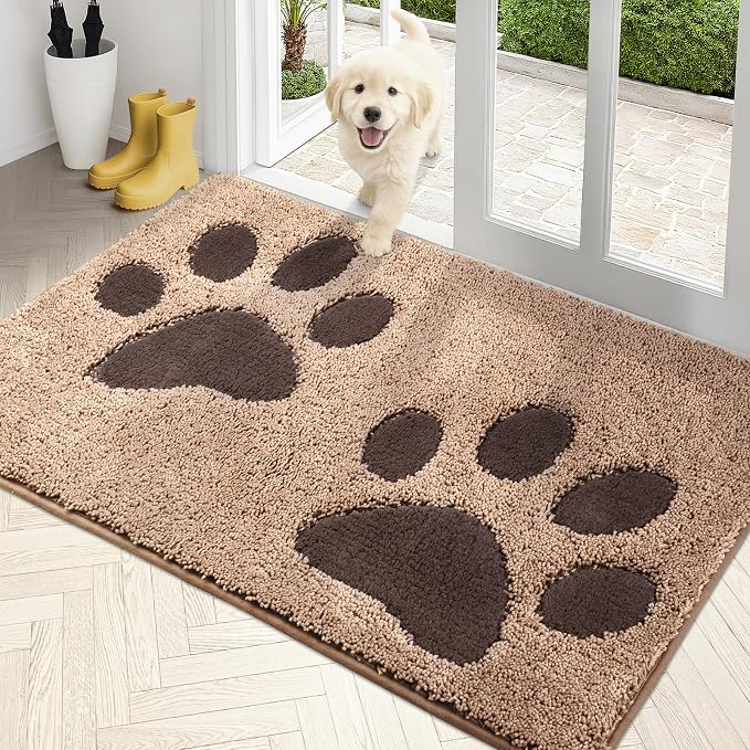 PURRUGS Dirt Trapping Door Mat 33.5" x 59", Non-Skid/Slip Machine Washable by PURRUGS