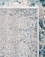 Rugs.com Leipzig Collection Rug – 5 Ft Square Blue Low-Pile Rug Perfect - Image 8
