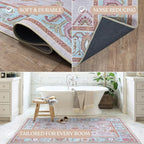 Fame Living Pink Oushak Rug, Area Rugs - Image 5