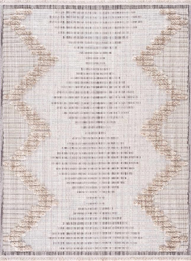 Hauteloom Maulawin Farmhouse Living Room Bedroom Southwestern Tribal Area Rug - Image 3
