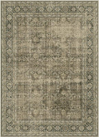 Vintage Area Rug 5x7 Light Brown Bedroom Indoor Kitchen Washable Living Room - Image 6