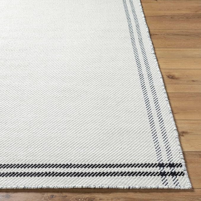 Mark&Day Wool Rugs, 6x9 Janmichael Cottage Light Silver/Black Area Rug - Image 5