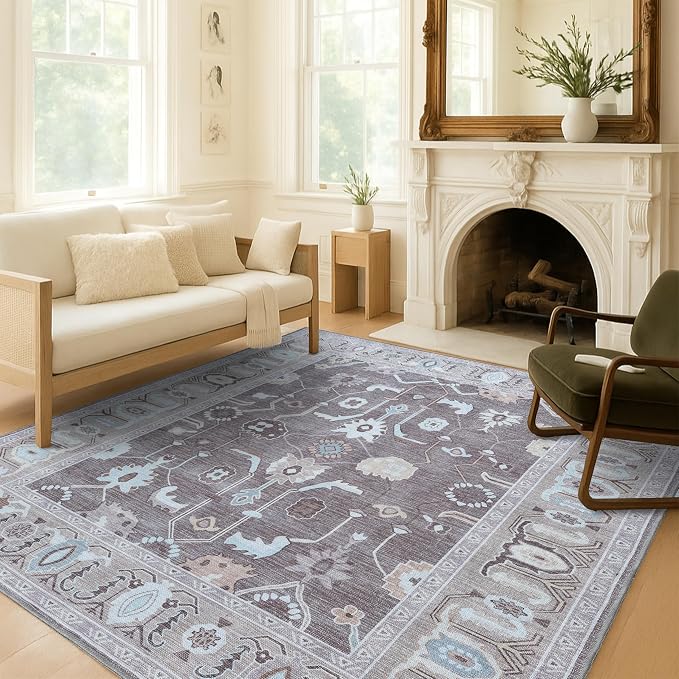 Brown Oushak Rug, Large Area Rugs by FameLiving%7COushakRugs