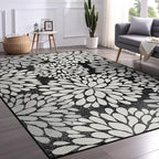 Beverly Rug Outdoor Rug 10x14 Modern Exotic Tropical Leaf Area Rugs - Image 9