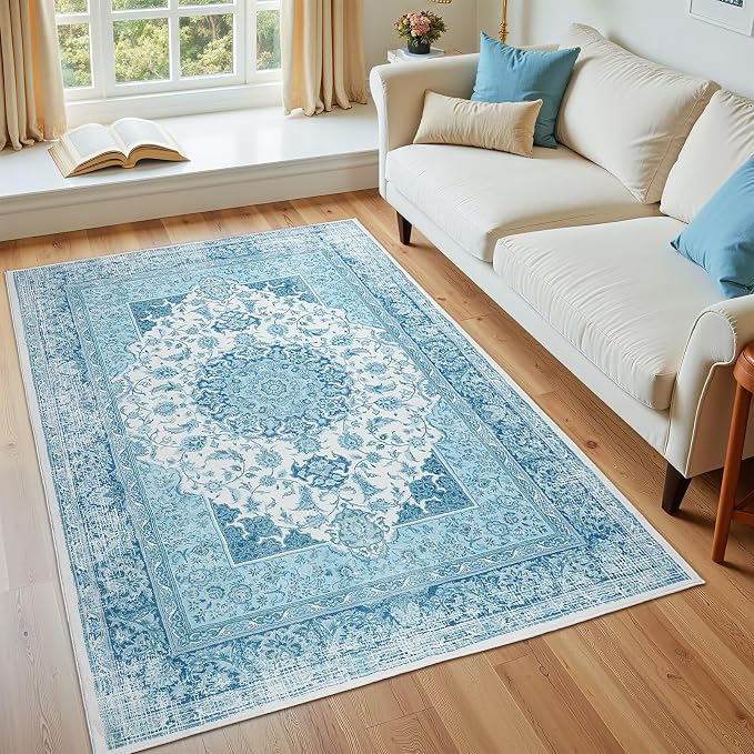 3x5 Area Rug for Bedroom, Machine Washable Rugs - Image 2