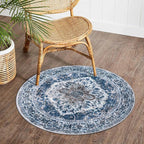 KOZYFLY Round Rug 3 Ft Rugs for Entryway Washable Circle Entrance Rug Non Slip - Image 3