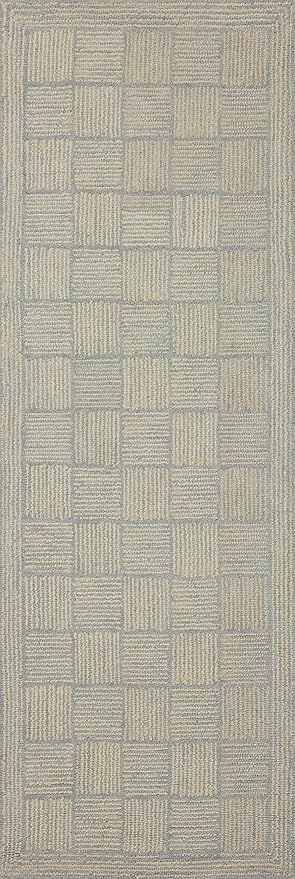 Loloi Chris Loves Julia Francis Collection FRA-03 Silver/Sky 2'-6" x 7'-6" - Image 6