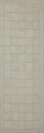 Loloi Chris Loves Julia Francis Collection FRA-03 Silver/Sky 2'-6" x 7'-6" - Image 6