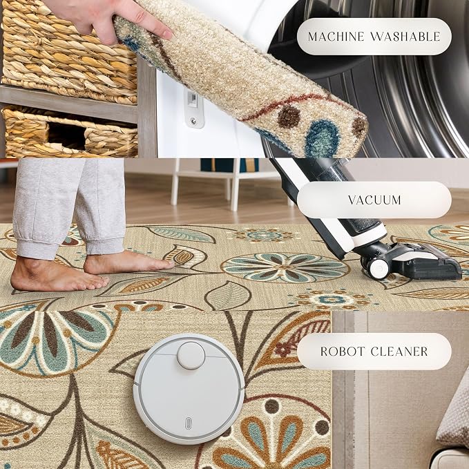 Maples Rugs Reggie Floral Runner Rug - Image 9