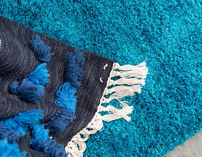 Unique Loom Solid Shag Collection Area Rug - Image 6
