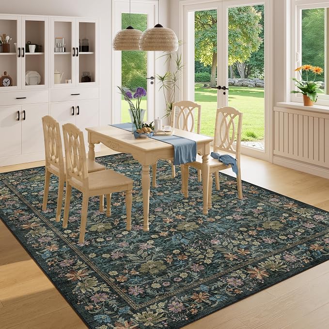 DUKINO 6x9 Rugs for Living Room, Vintage Washable Rug - Image 6