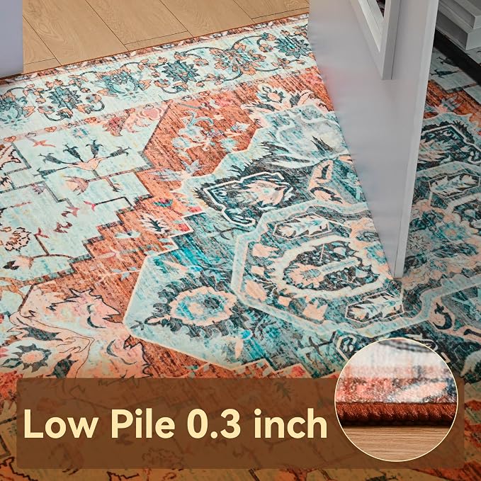 YJ.GWL Area Rugs for Living Room 4x6 Machine Washable Rugs for Bedroom - Image 7