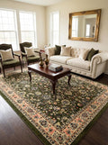 Rugs.com Yasmin Collection Rug – 8' x 10' Green Medium Rug Perfect by Rugscom