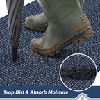 BEQHAUSE Dirt Trapper Door Mat 20" x 32", Non-Slip Washable Doormats Entrance - Image 3