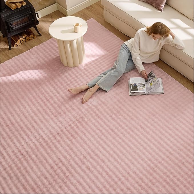 Bedsure 3x5 Fluffy Area Rugs for Living Room, Machine Washable Rugs, Non-Slip by BEDSURE