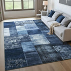 Tepook Modern Area Rug for Living Room, 8x10 Geometric Large Rugs for Bedroom - Image 2