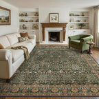 Bavni Washable Rugs 8x10-Machine Washable Rug Lightweight Low Pile, Vintage by BAVNI