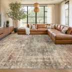 Farmhouse Floor Rugs for Living Room by HazoHaus