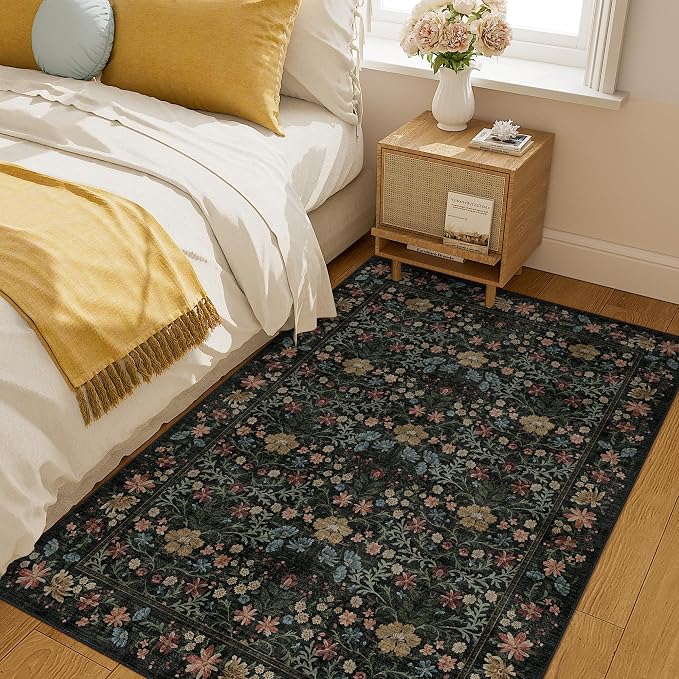 DUKINO 4x6 Rugs for Living Room, Lightweight Non Slip Washable Rug - Image 7