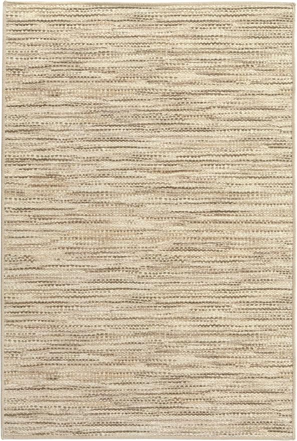 Dash & Albert Clay Natural Machine Washable Rug, 4 X 6 Feet, Natural Stripe by DashAlbert