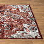 LUXE WEAVERS Moroccan Red 4x5 Medallion Area Rug - Image 7