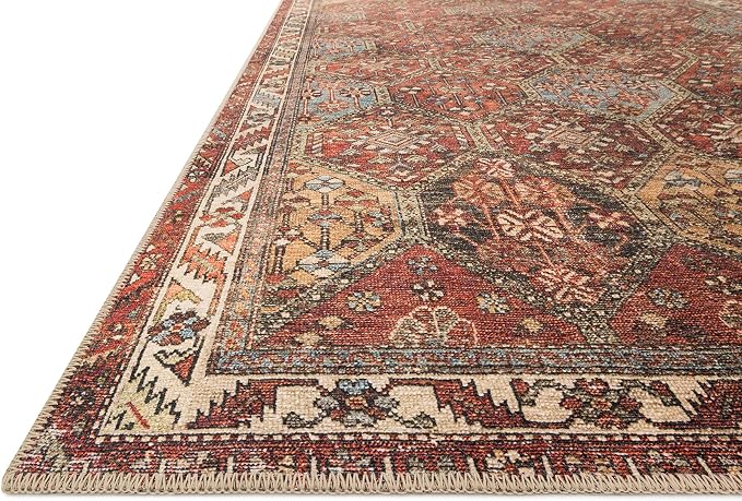 Loloi Loren Collection LQ-16 Spice/Multi 8'-4" x 11'-6" Area Rug - Image 3