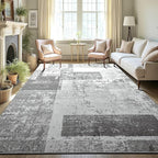 LOCHAS Rug for Living Room, Washable Soft Area Rugs for Bedroom 9x12, Abstract by LOCHAS