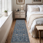 Washable Runner Rug 2x6: Vintage Boho Floral Carpet Runners - Image 7