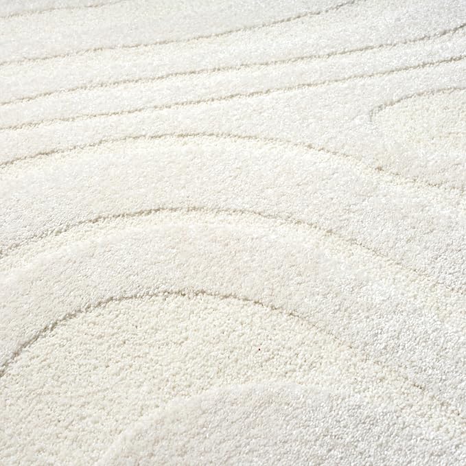 Abani Cozy Cream Area Rug for Living Room, Bedroom - Image 9