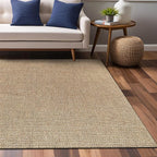 Easy Jute Rugs 5x7 Natural Color Living Room Indoor Outdoor Area Rug - Image 10