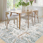 Area Rug 8x10 Living Room Rug, Machine Washable Vintage Distressed Boho Area - Image 3
