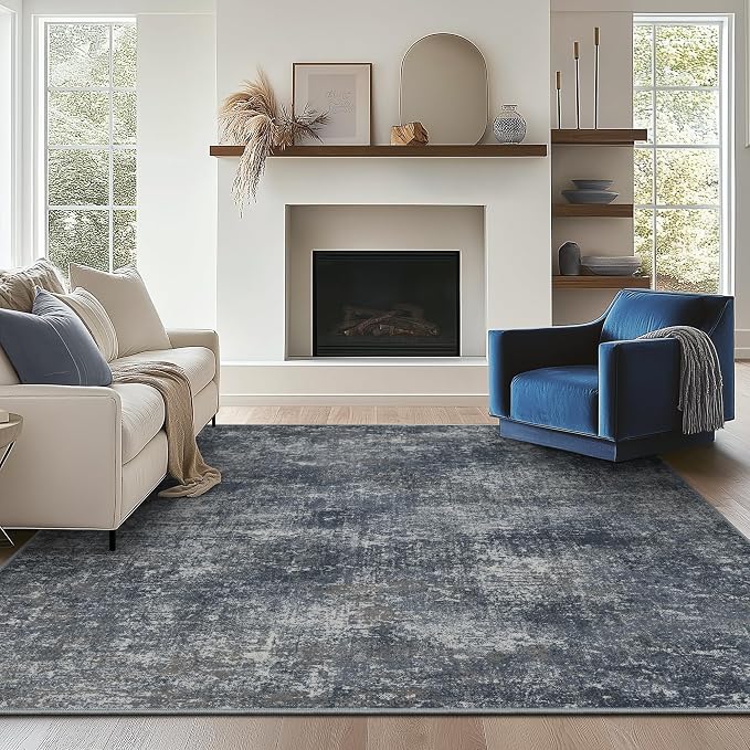 Bavni 8x10 Area Rugs Machine Washable Rug by BAVNI