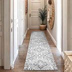 Rugshop Boho Cream Tribal Area Rug Modern Indoor Carpet - Image 6