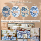 Fame Living Navy Blue Oushak Rug, Extra Large Area Rugs - Image 7