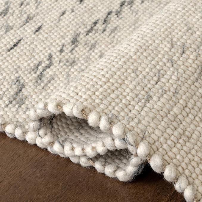Rugs USA Hamptons Marled Ivory/Grey, Hand Woven, Soft and Cozy, High Traffic - Image 5