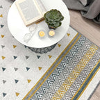 Alfa Rich 7x10 Gold Gray Off White Washable Area Rugs - Image 6