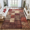 Tepook Modern Area Rug for Living Room, 5x7 Geometric Large Rugs for Bedroom by Tepook